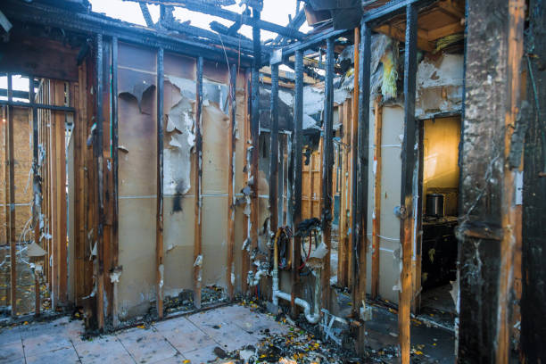 Professional Fire Damage Removal technician working in Dayton, NJ